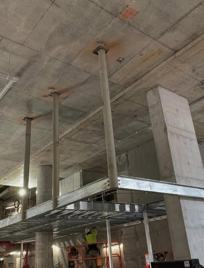 Commercial interior steelwork